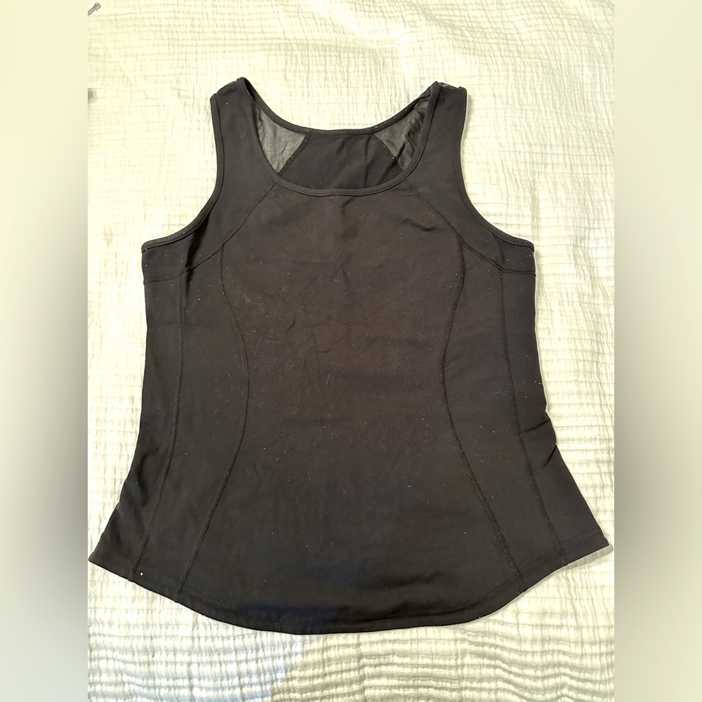 Lululemon Black Back Mesh Tank - Size 8